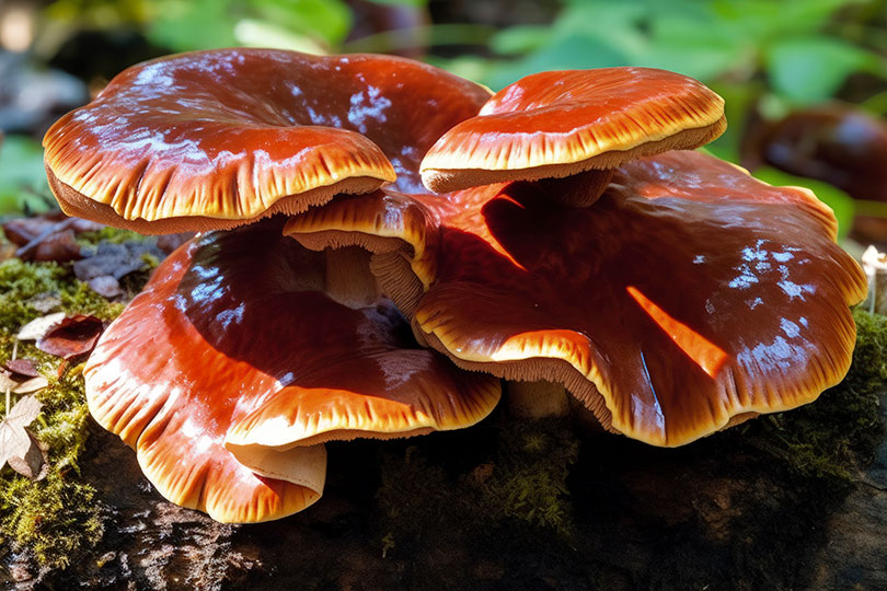 REISHI-MUSHROOMS-(Ganoderma-lucidium)